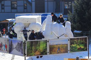 Polish snow sculptures in Sapporo
