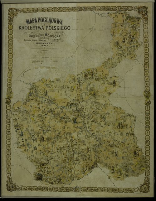 The map of the Congress Poland