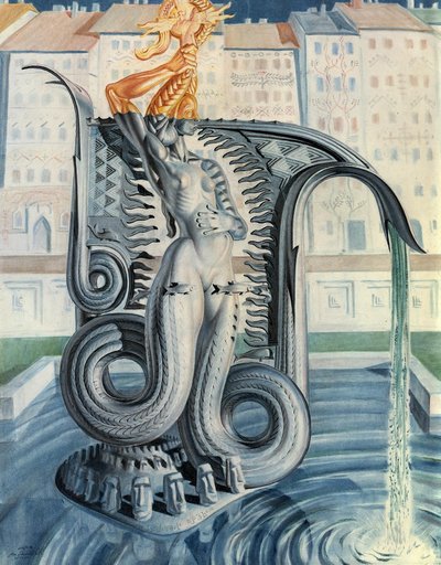 Mermaid of Warsaw, by Stanisław Szukalski, 1954