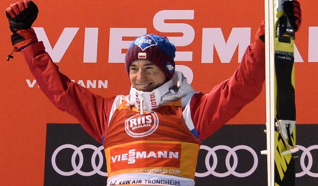 Poland's Kamil Stoch sets hill record to win at Trondheim