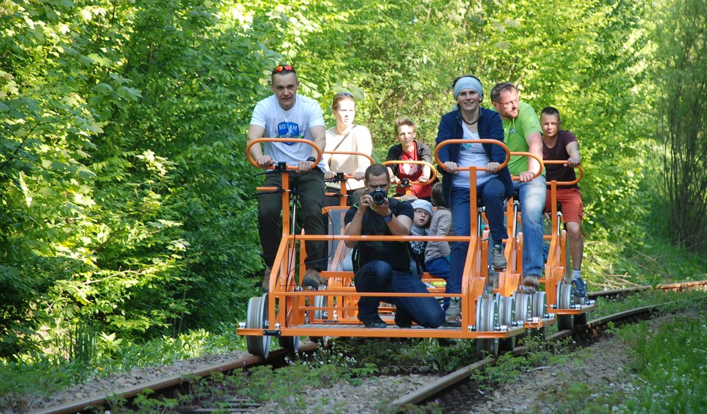 Draisine trips through the Bieszczady Mountains 