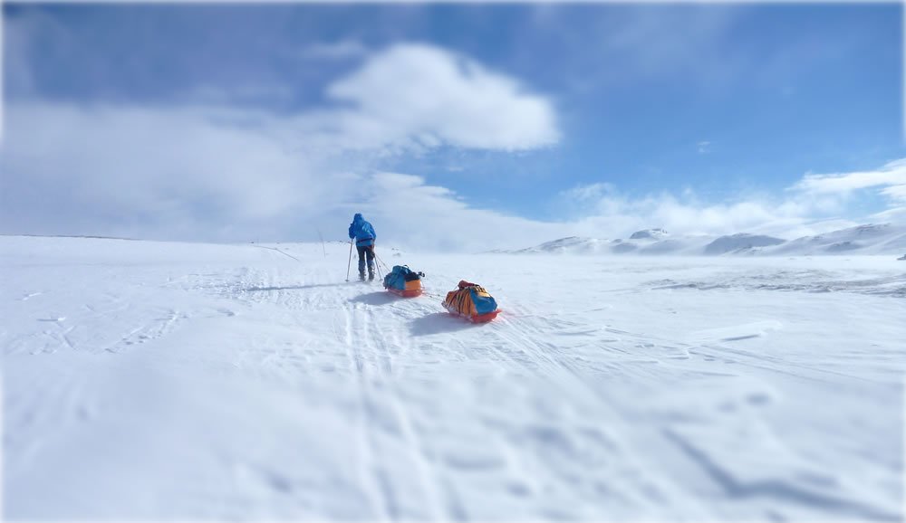 Małgorzata Wojtaczka in the South Pole