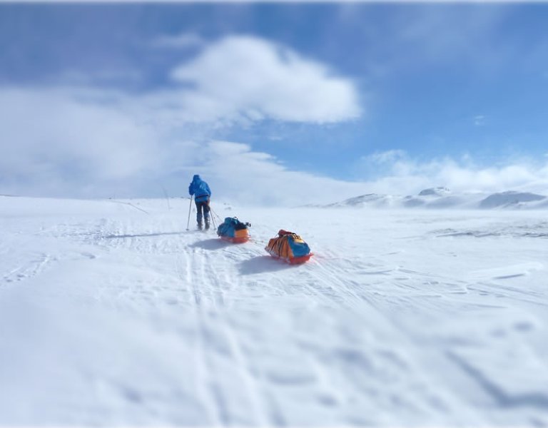 Małgorzata Wojtaczka in the South Pole