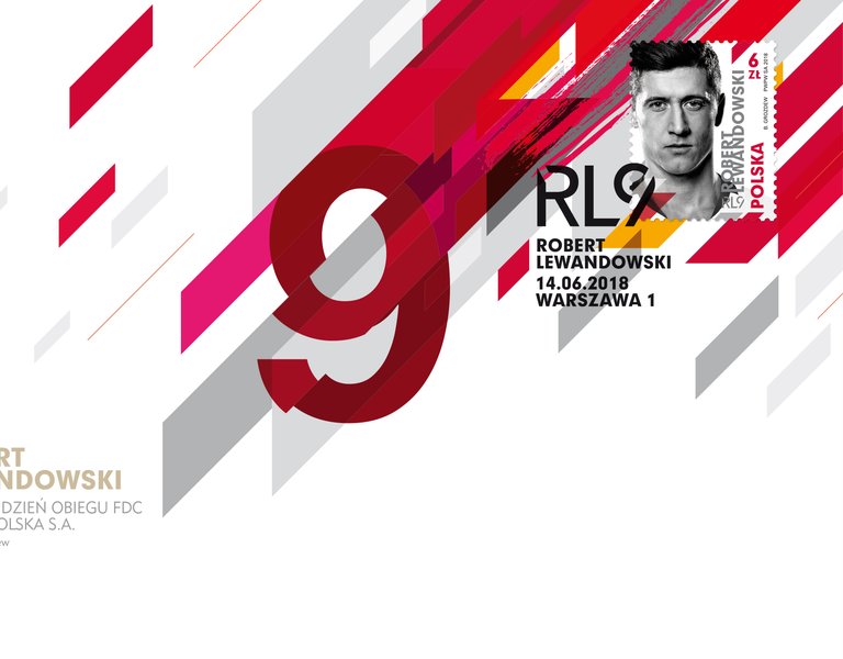 Polish football star Robert Lewandowski honoured on postage stamp