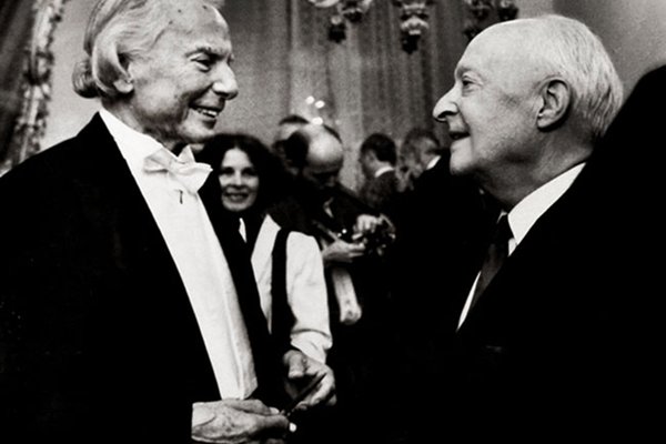 Andrzej Panufnik and Witold Lutosławski in 1990