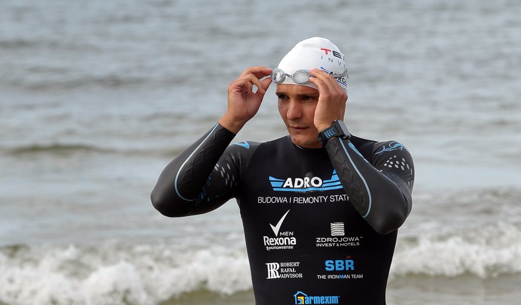 The first man to swim across the Baltic Sea