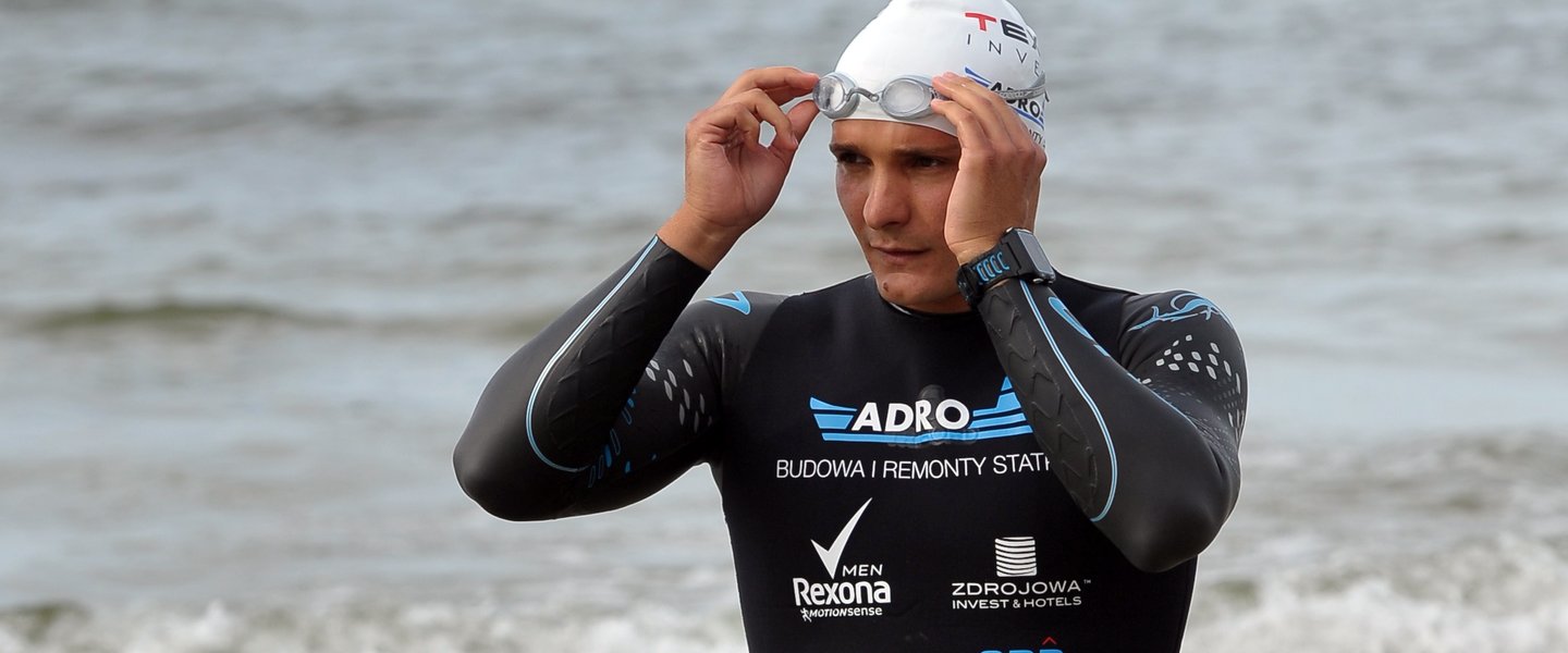 The first man to swim across the Baltic Sea