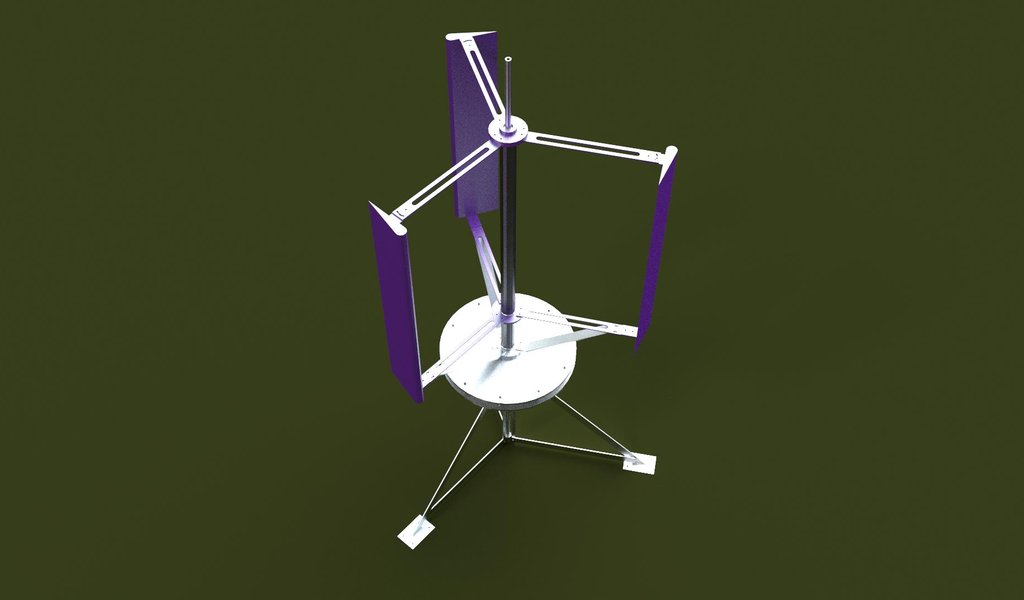 Printed wind turbine