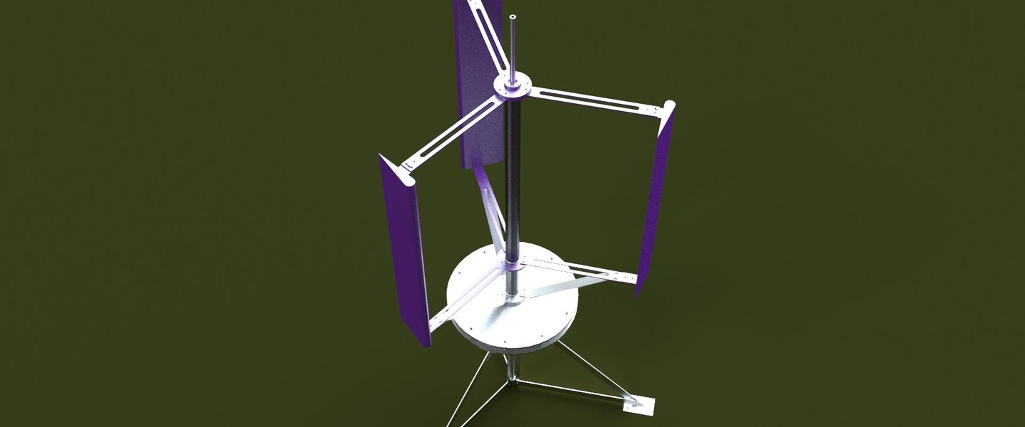 Printed wind turbine