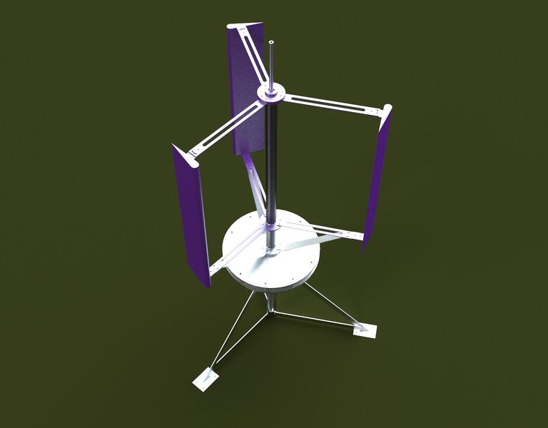 Printed wind turbine